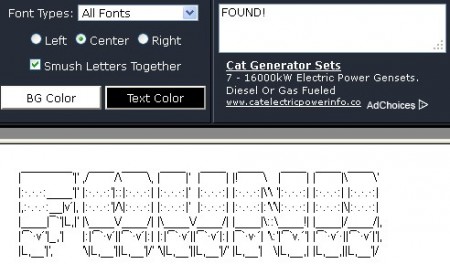 Generator online ascii ASCII Art